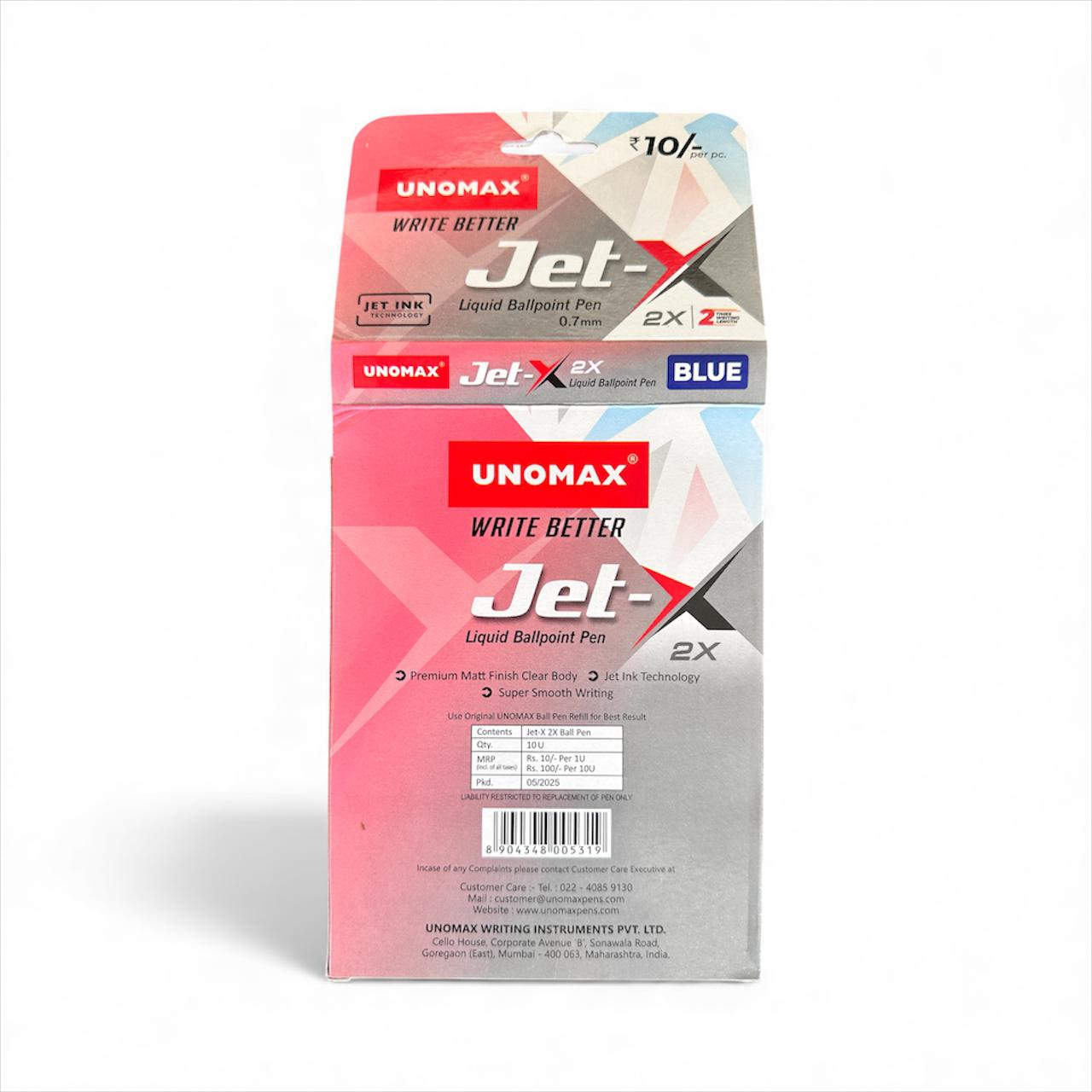 Jet-X 2X Liquid Ballpoint Pen – Blue (0.7mm)