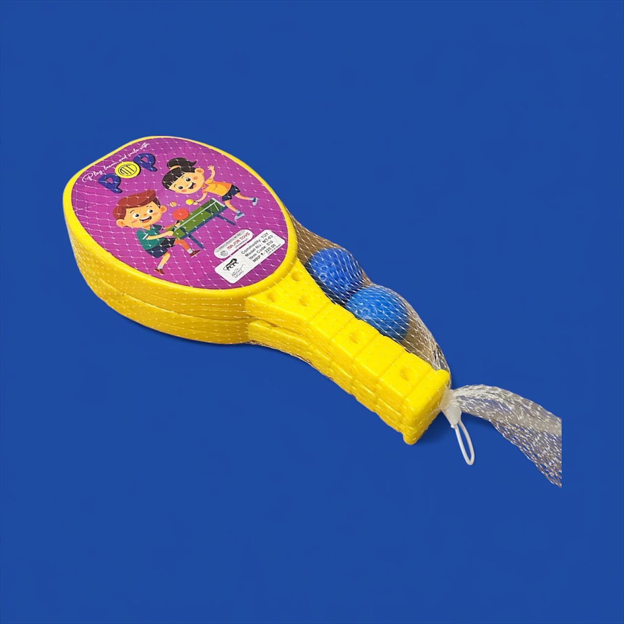 Kids Plastic Badminton Racket Set – 2 Rackets + 2 Balls | Lightweight | Safe for Indoor & Outdoor Play