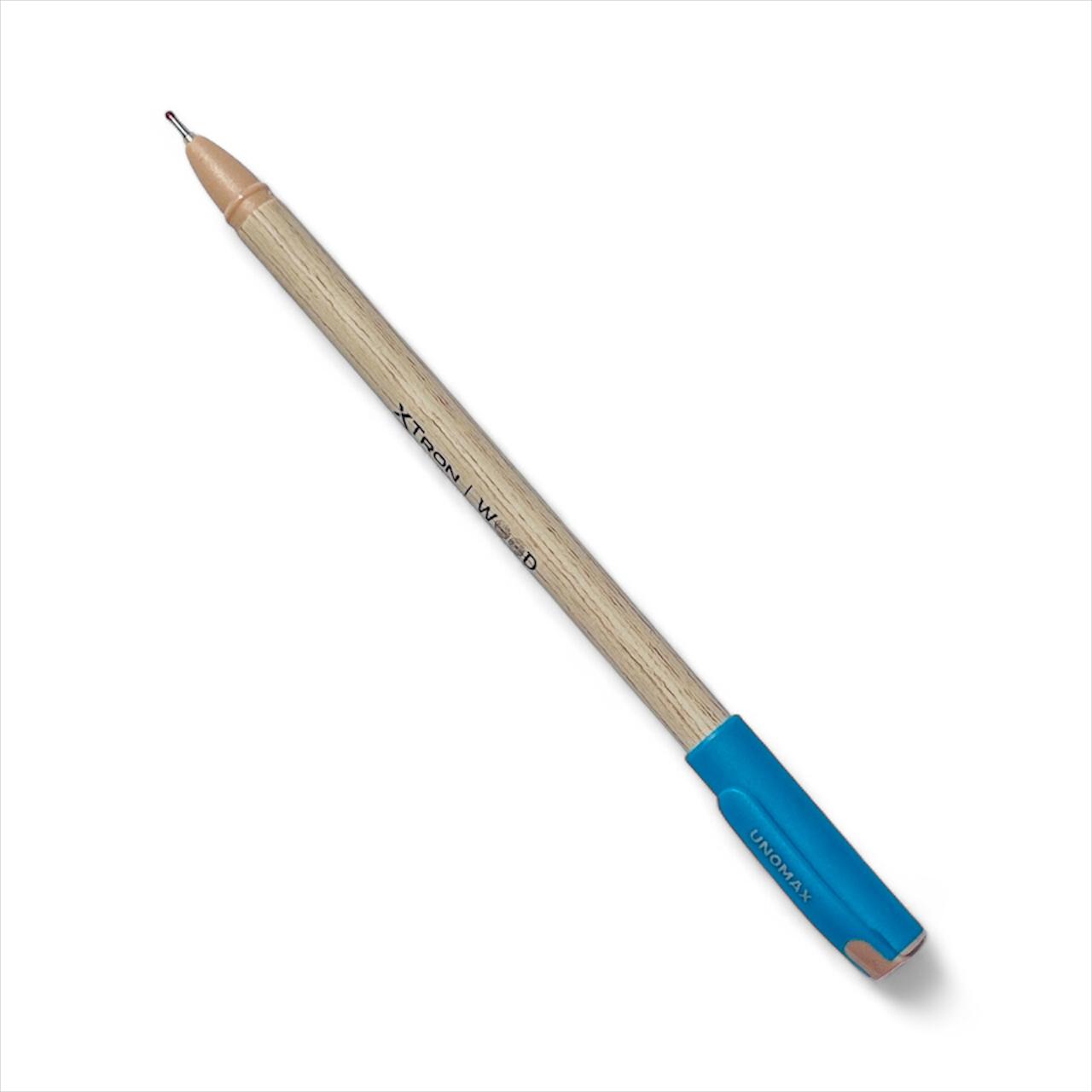 Xtron Wood Liquid Ballpoint Pen (Blue, Pack of 10)