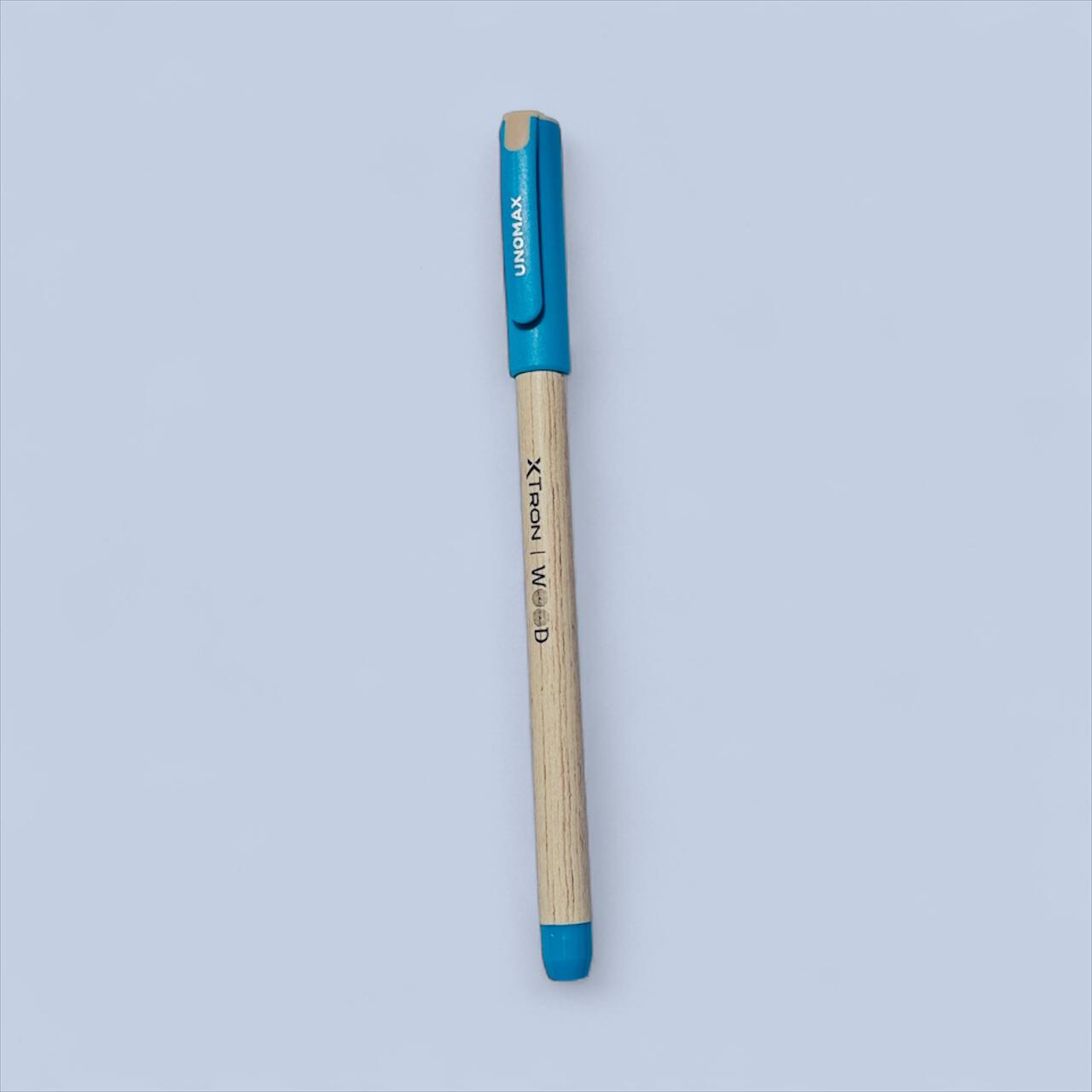 Xtron Wood Liquid Ballpoint Pen (Blue, Pack of 10)