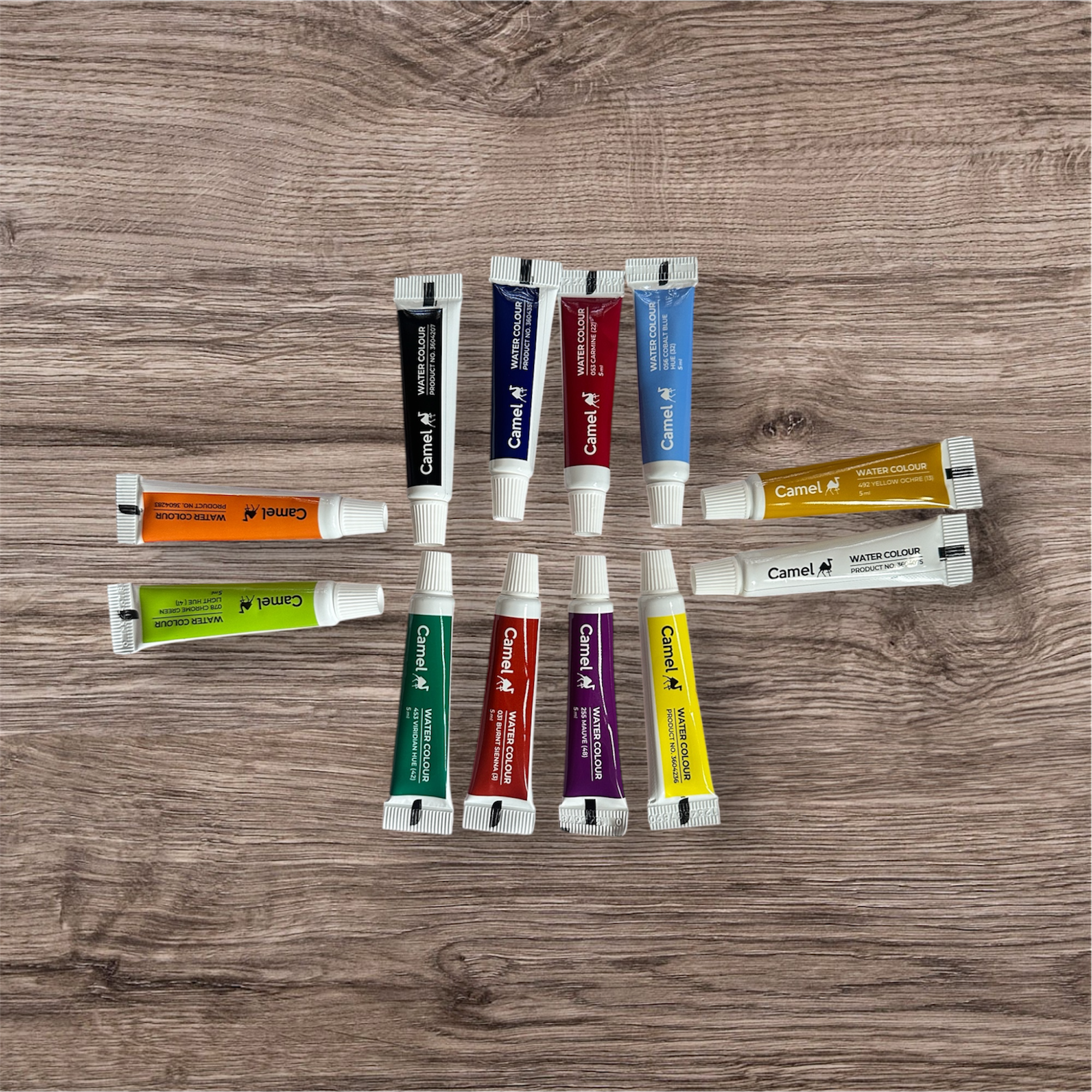 Water Colour Tubes 5ml (Pack of 12 Shades)