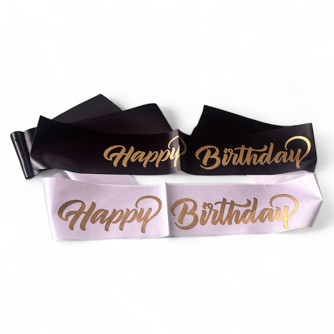 Happy Birthday Satin Sash – Celebration Accessory