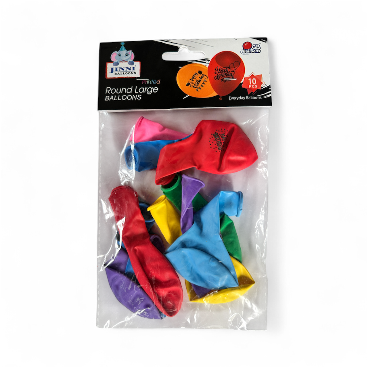 Birth day printed Balloons – Pack of 10 Colorful Balloons