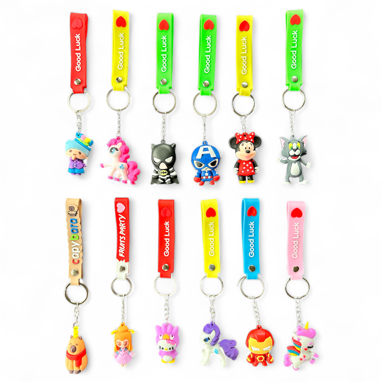 Cartoon “Good Luck” Keychain Collection