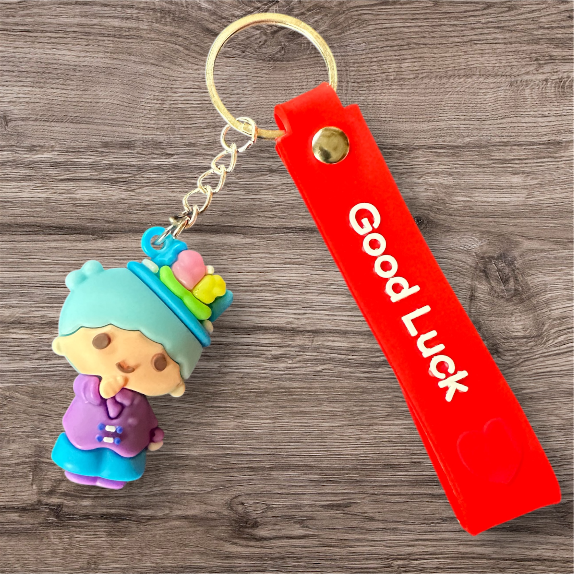 Cartoon “Good Luck” Keychain Collection