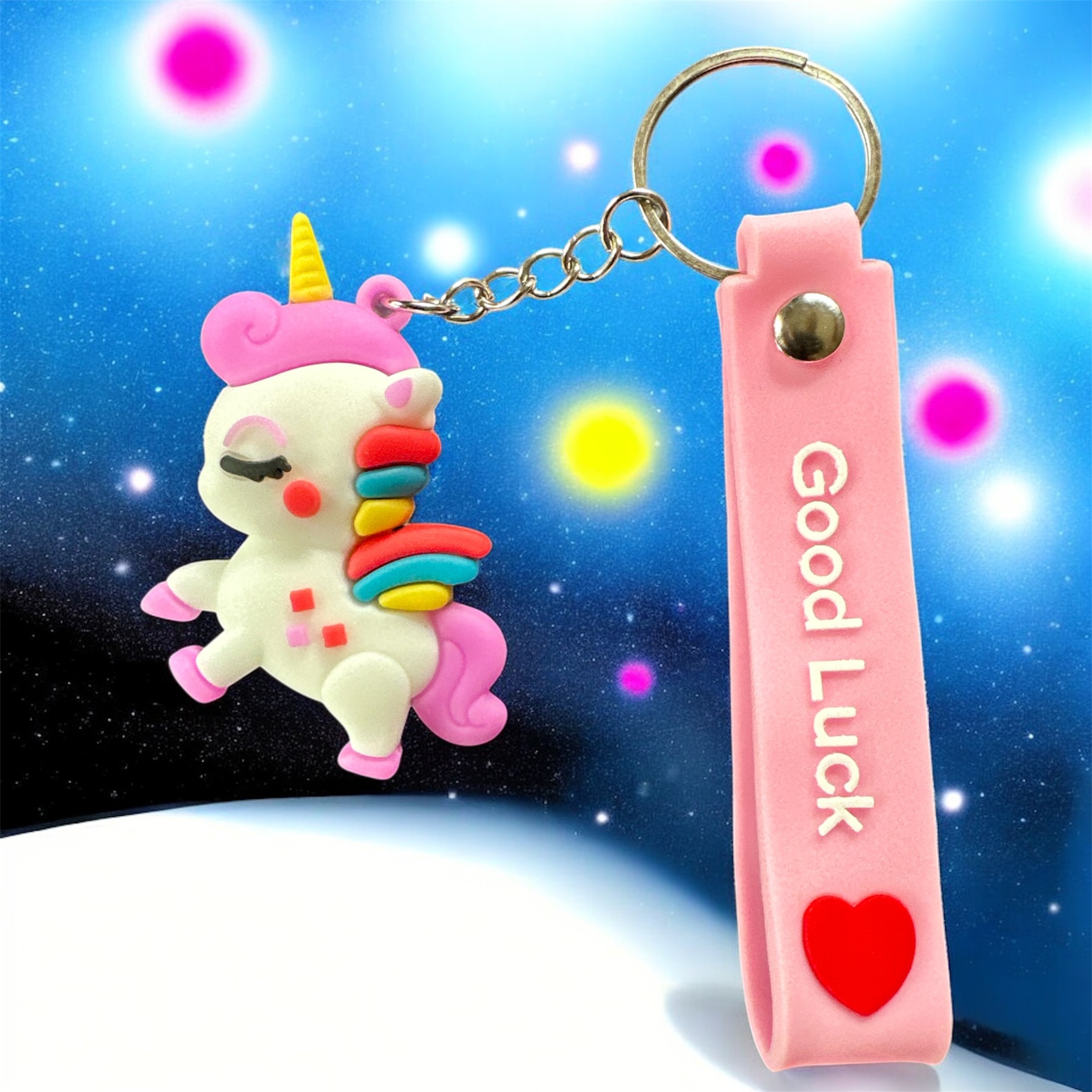 Cartoon “Good Luck” Keychain Collection