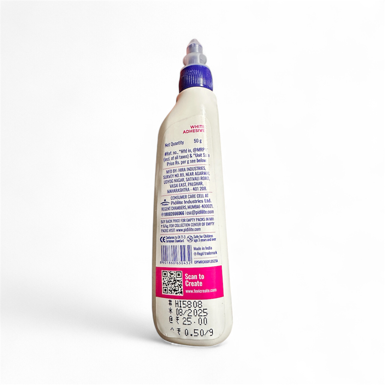 Fevicol MR White Adhesive – 50 g | Strong Bond | School & Craft Glue