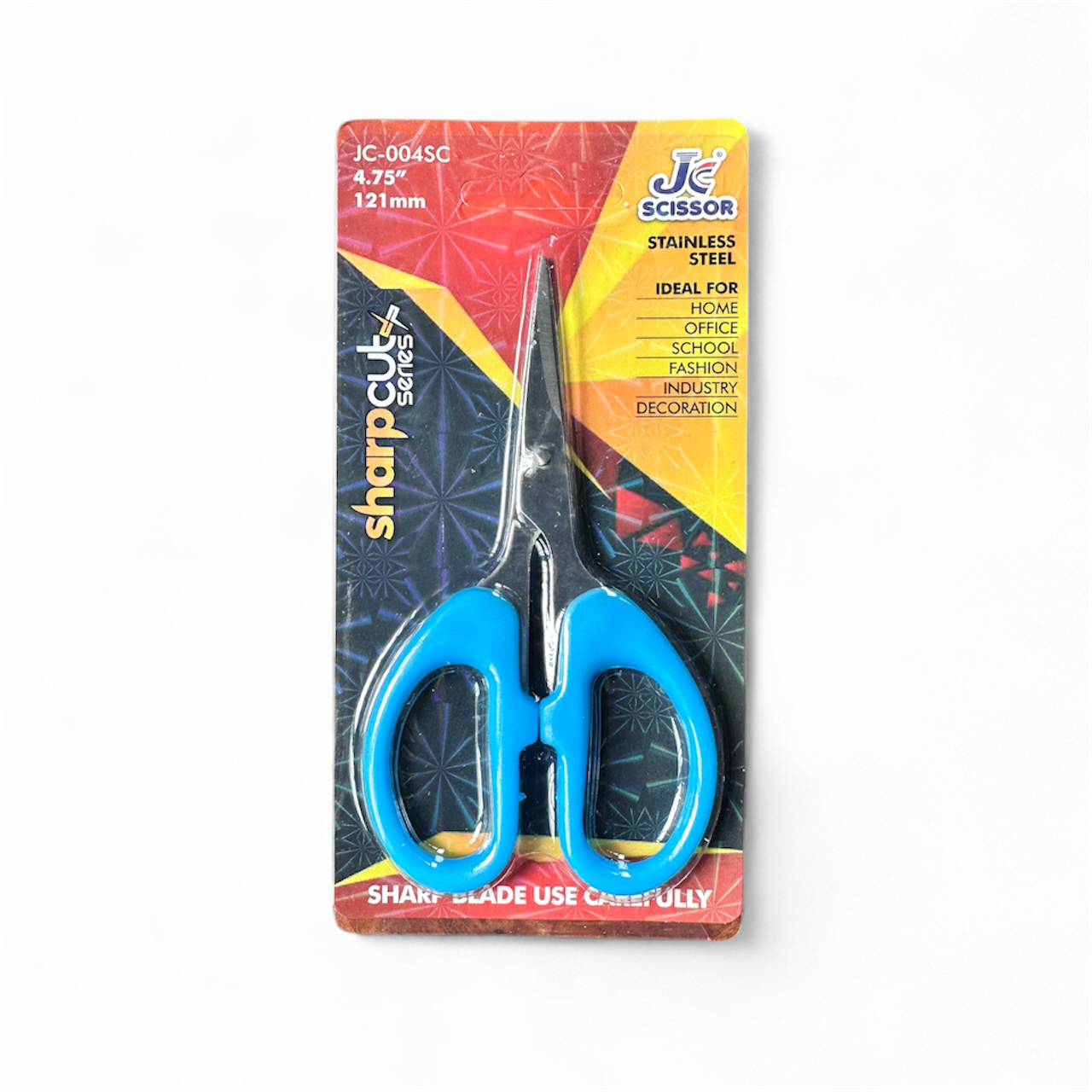 Stainless Steel Scissor – 4.75 inch (121 mm) | Blue Handle | Multi-Purpose