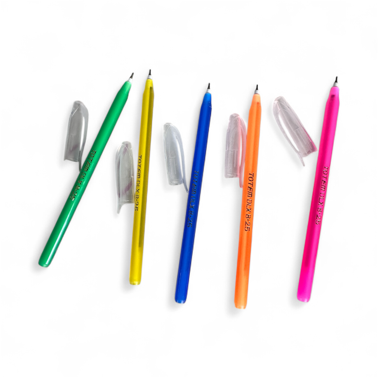 Totem Delux DF Ball Pen – Pack of 20 (Multicolor) | Smooth Writing blue ink