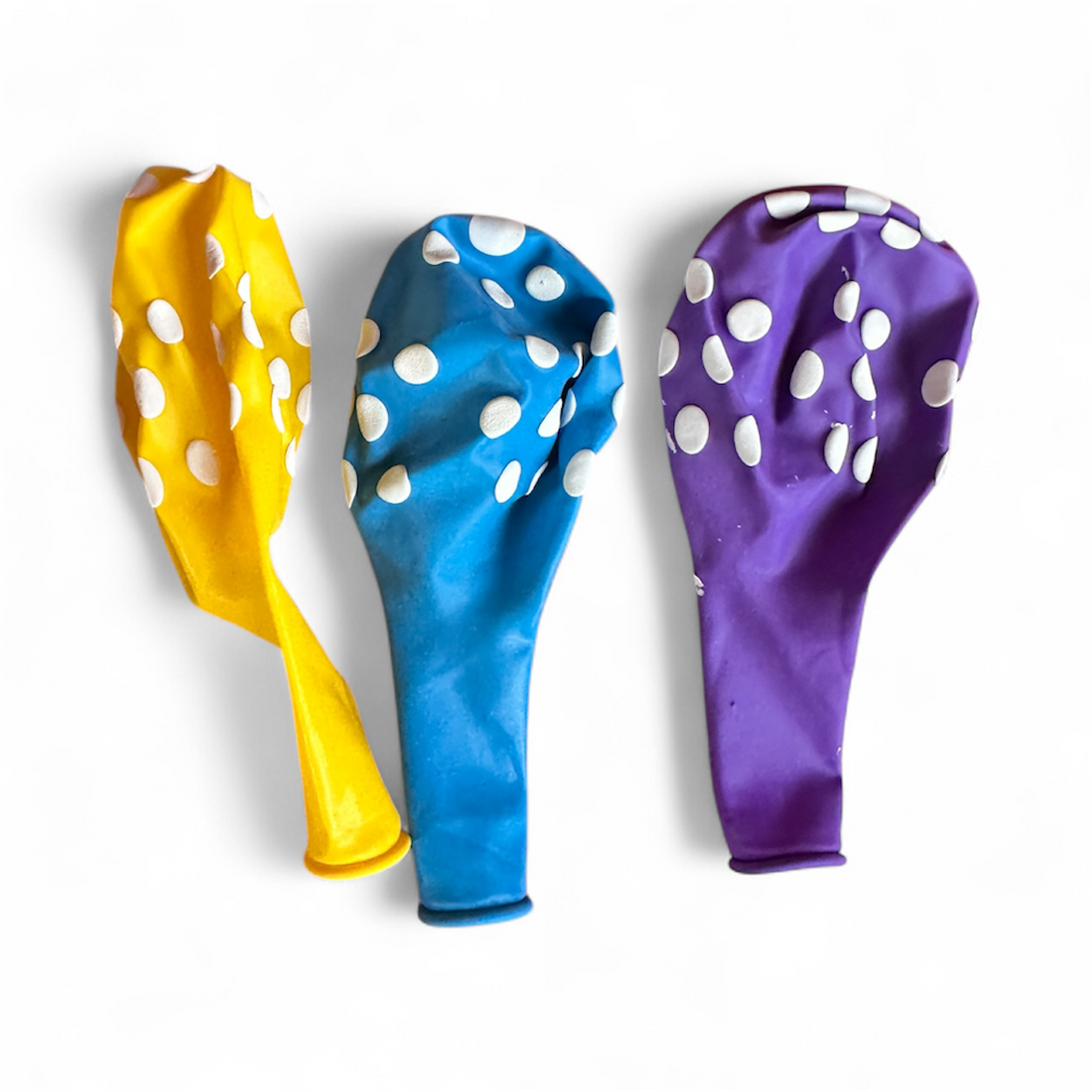 Polka Dot Balloons – Assorted Colours | Pack of 3 | Party Decoration Balloons