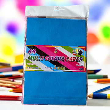 A4 Multi Colour Paper – 100 Sheets (80 GSM)