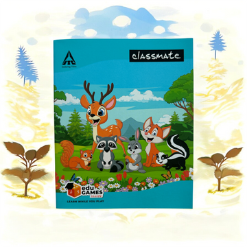 Classmate 172 Pages. Four Lines with gap . Size_ 19 x 15.5 cm | english copy