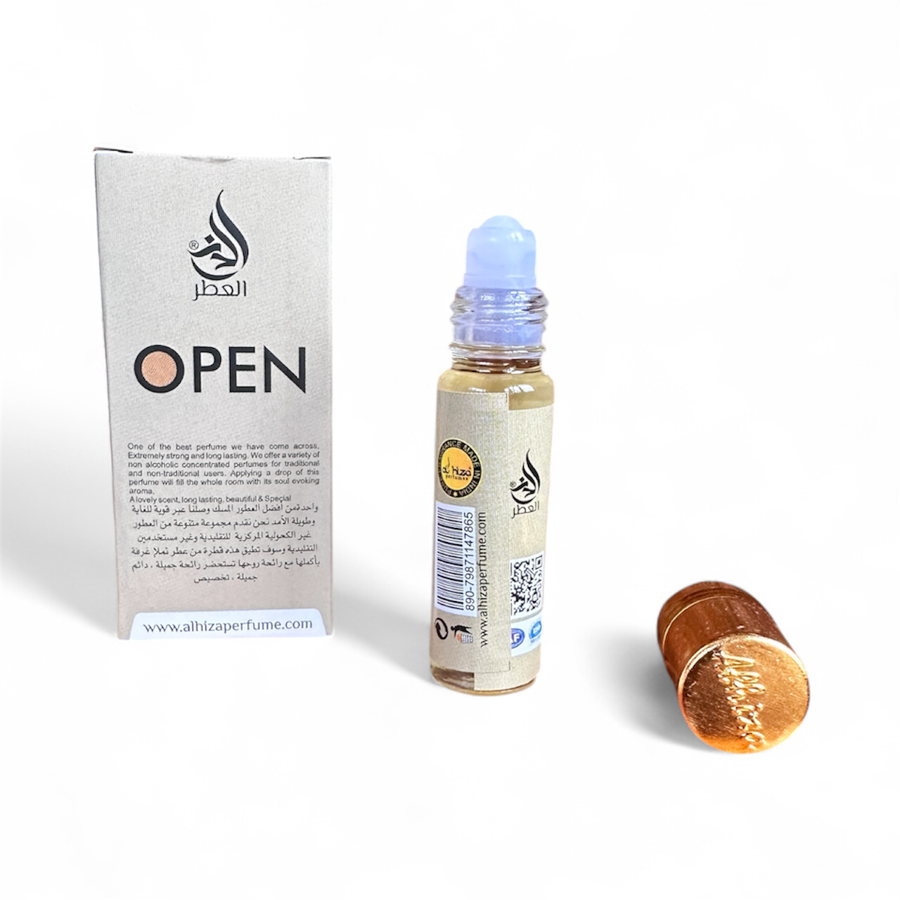 Al Hiza OPEN Roll-On Attar – 6ml (Alcohol-Free Perfume)