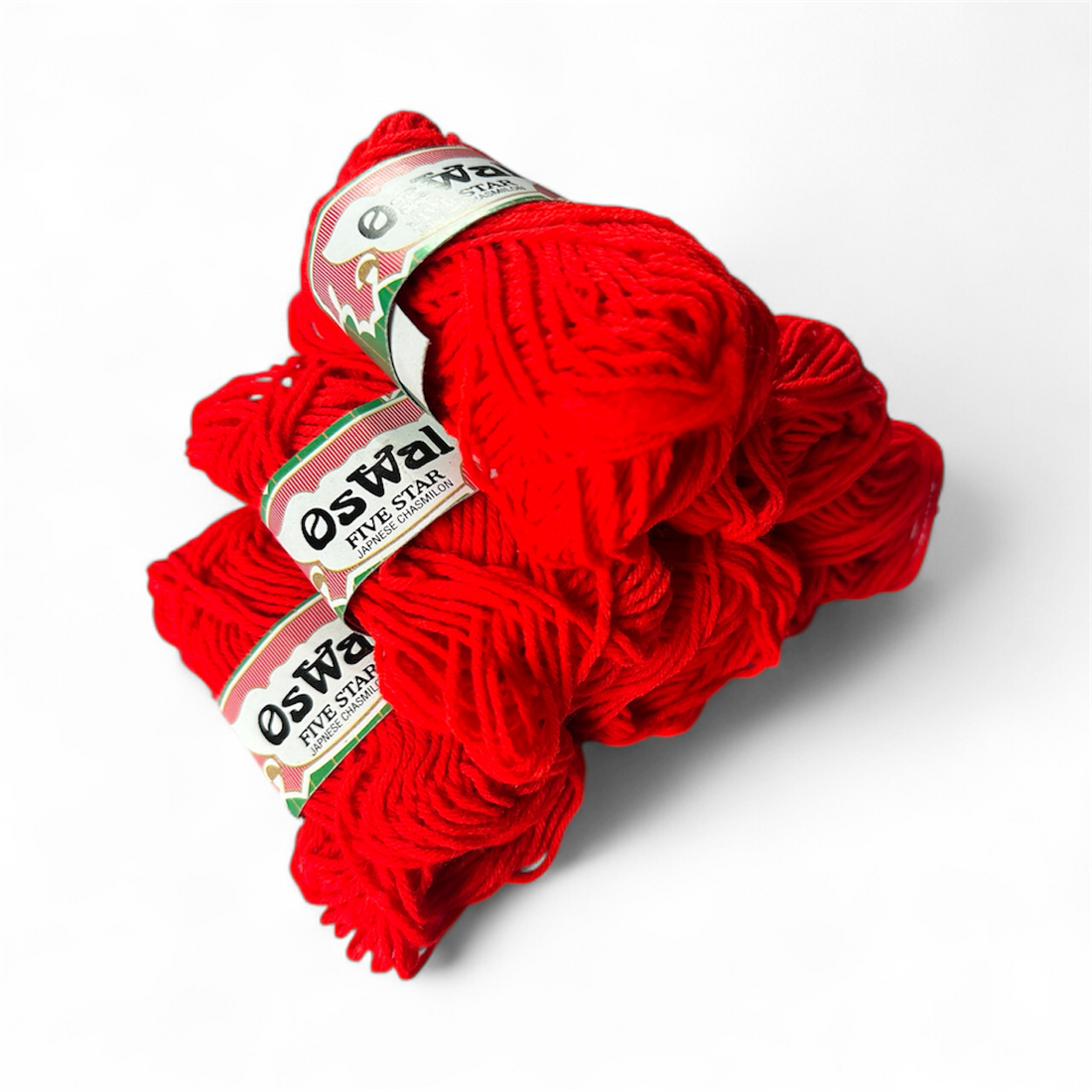 Oswal Five Star Japanese Chasmilon Yarn – Red (Premium Quality)