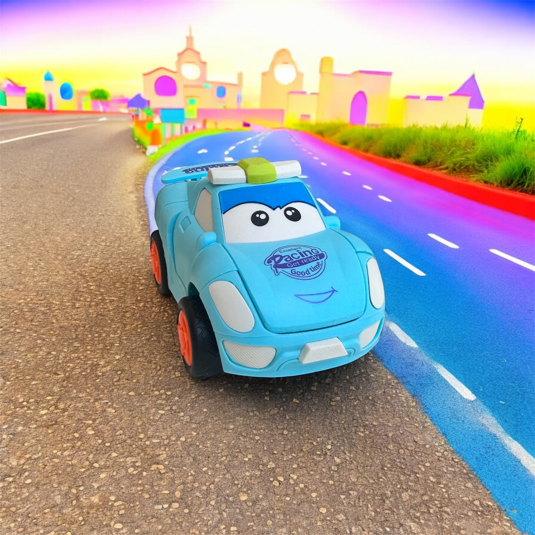 Robot car cartoon Transforming Friction Car – Fun & Colorful Kids Toy