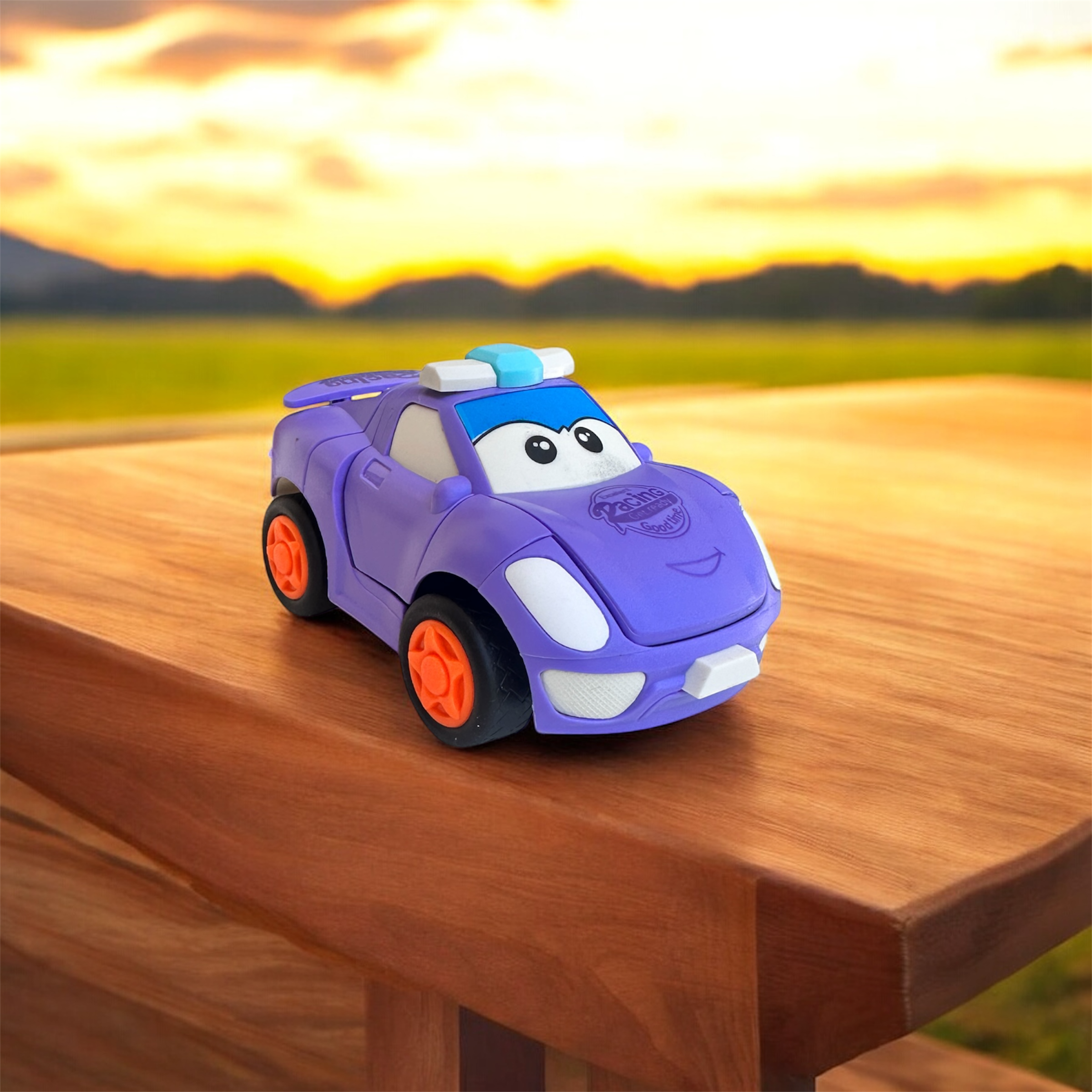Robot car cartoon Transforming Friction Car – Fun & Colorful Kids Toy