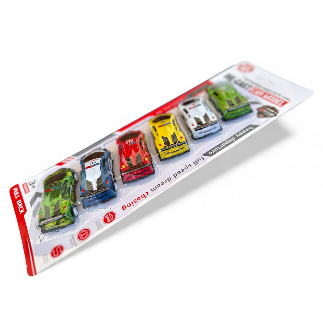 Die-Cast Metal Car Model – 6 Pack | Pull-Back Toy Cars (3+ Years)