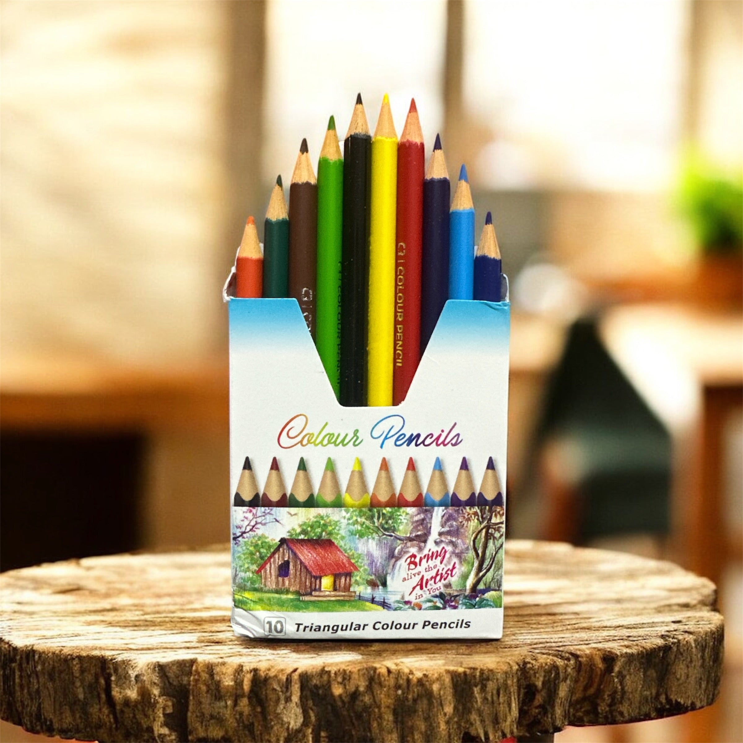 C3 Colour Pencils: Bright Colors for Bright Minds.12 shades