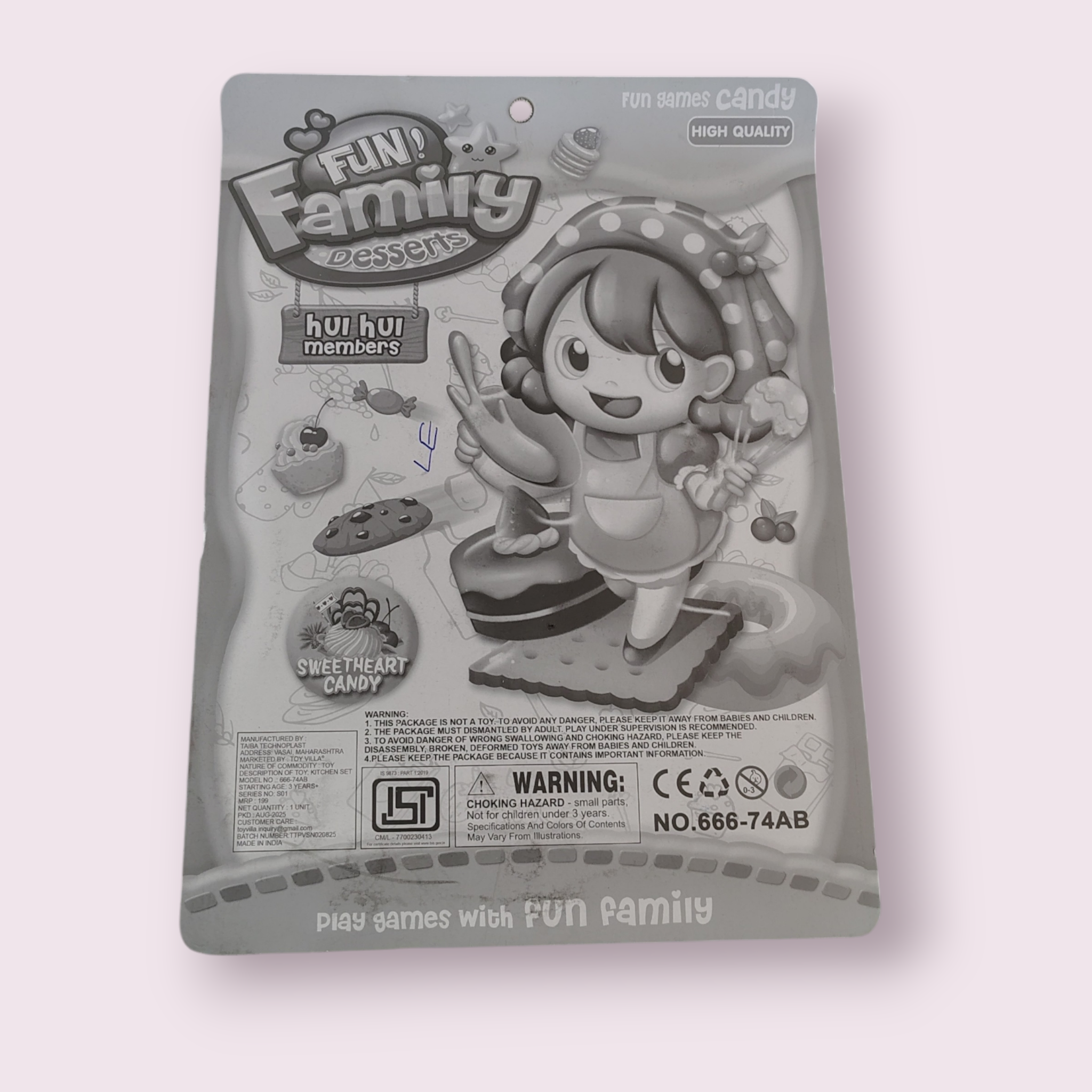 Fun Family Desserts Play Set | Colourful Candy & Ice Cream Pretend Food Toy for Kids