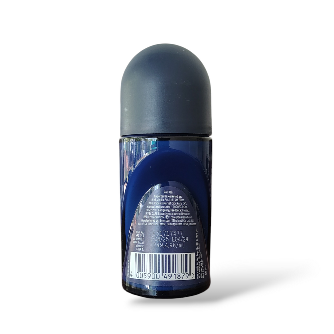NIVEA MEN Deep Impact Roll-On | 72H Odour Protection| 50 ml