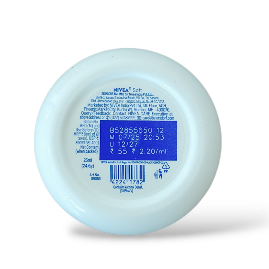 NIVEA soft light moisturizing cream|Body,Hands,Face |25 ml