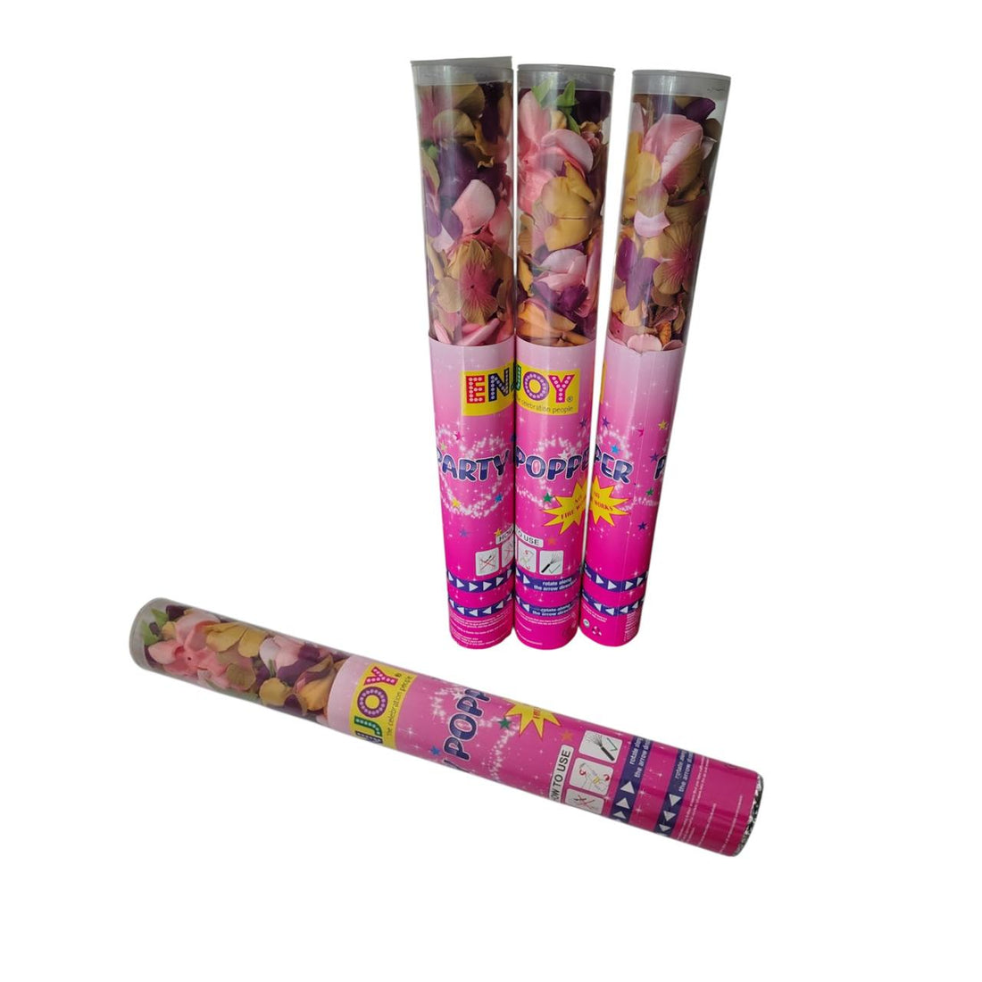 Party popper | Making memories with a shower of floral confetti. 40 cm | medium size