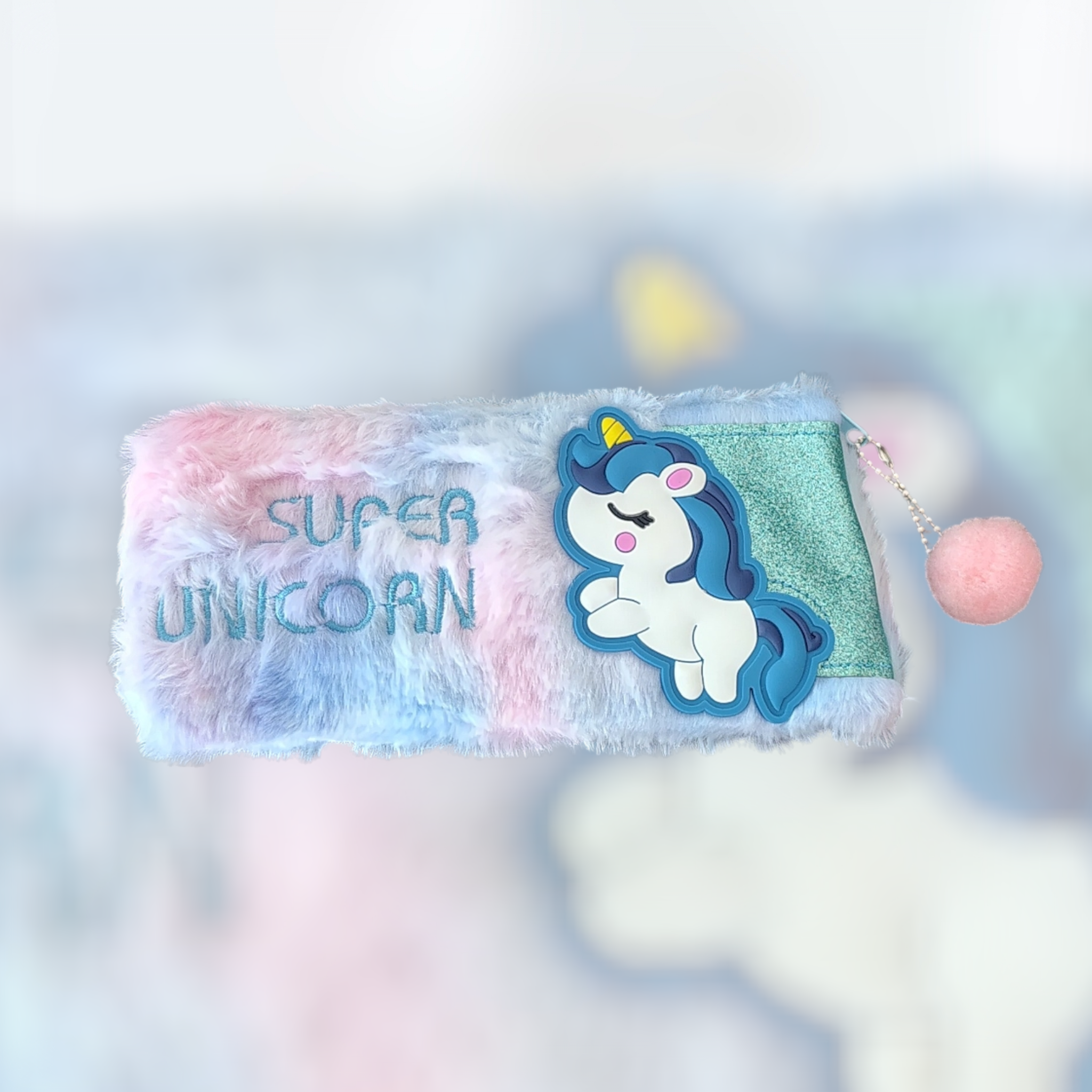 Super Unicorn Plush Pencil Pouch