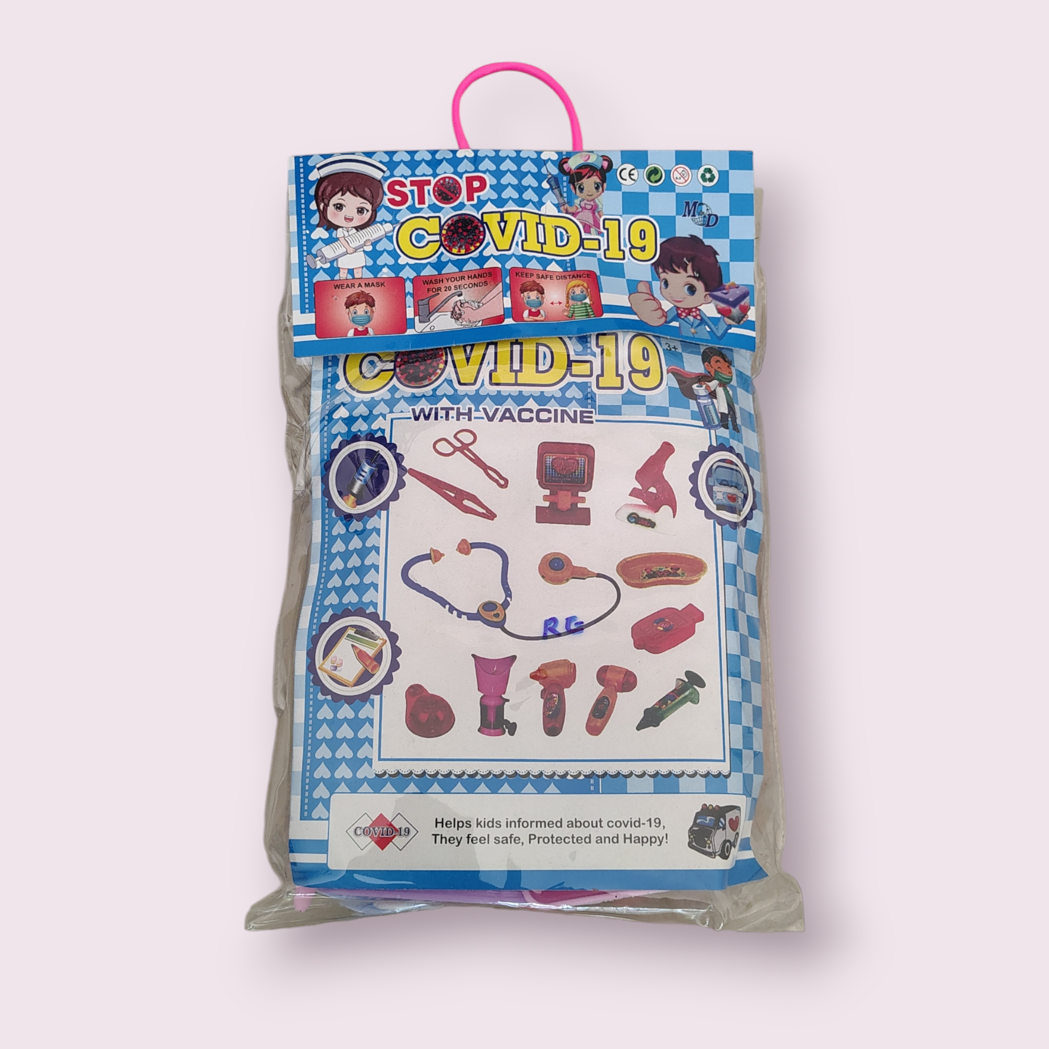 Kids Doctor Play Set – COVID-19 Medical Kit Toy with Mask, Stethoscope & Accessories